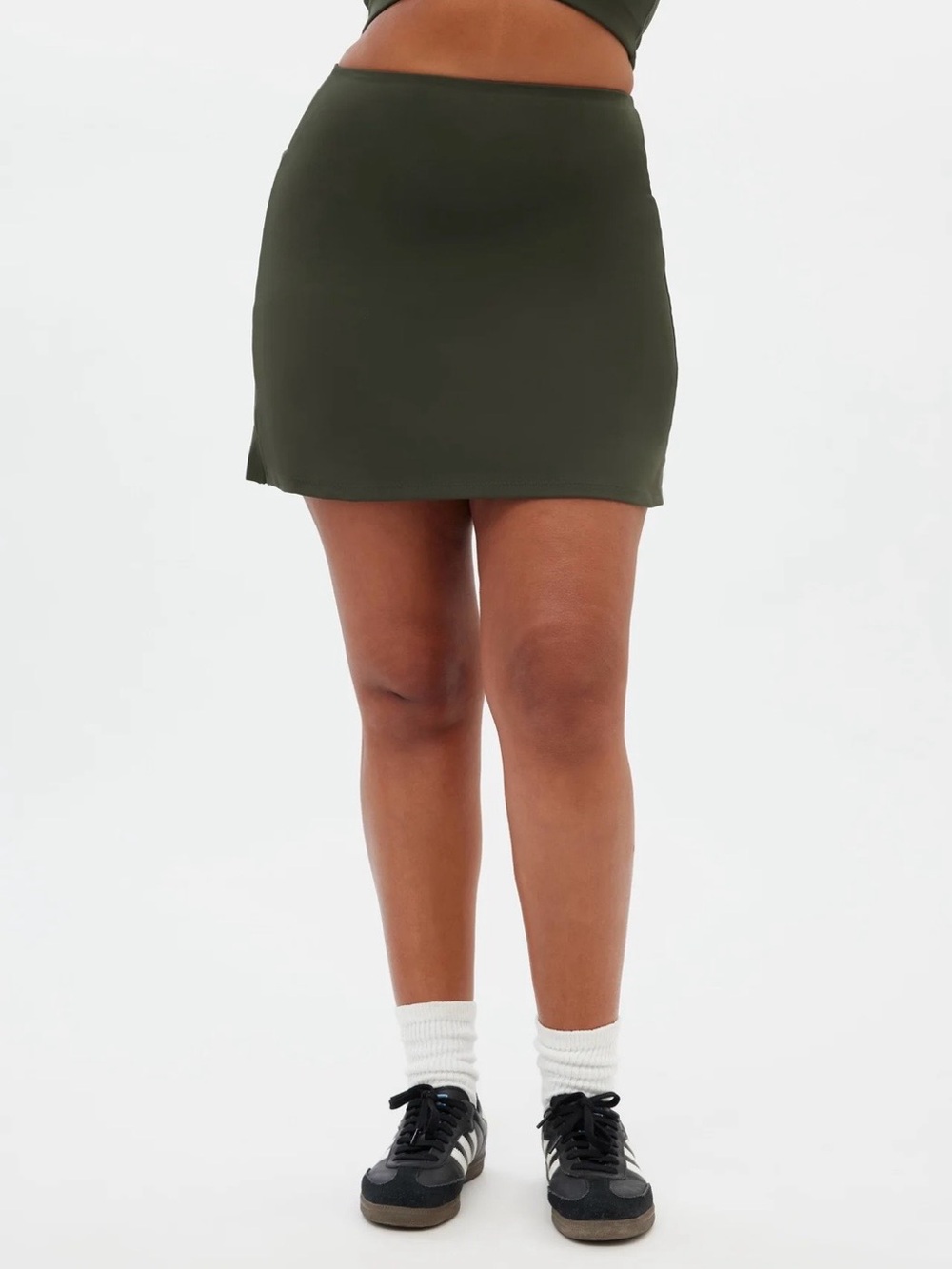 girlfriend collective Olive Green Mini Skirt 4XL Terrace